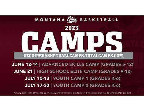 Camp Details: *NO DOCTORS PHYSICAL NEEDED *Skill. . Missoula youth basketball